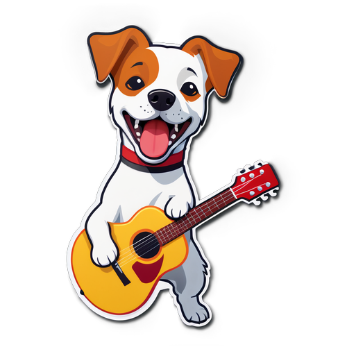 Incroyable ! Ce Jack Russell Chante et Joue de la Guitare Comme un Pro !