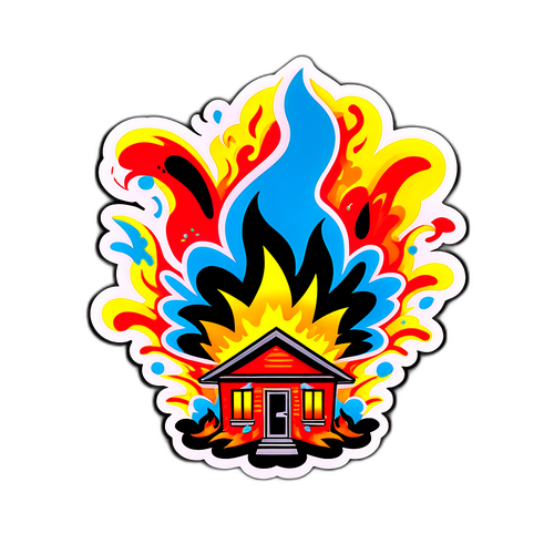 Fargerik eksplosjon av 'House of Dynamite'