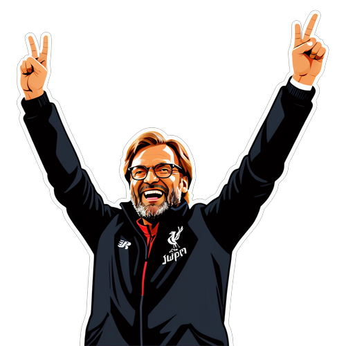 Siegesgeist und Teamzusammenhalt: Jürgen Klopp Sticker