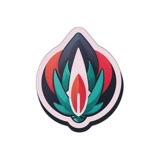 ट्रेंडी ओरकल लोगो स्टिकर