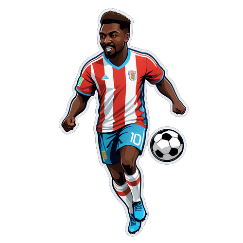 Kolo Muani Futbol Yetenekleri Sticker Tasarımı