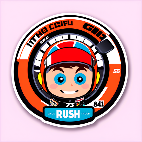 Race Day Rush Sticker