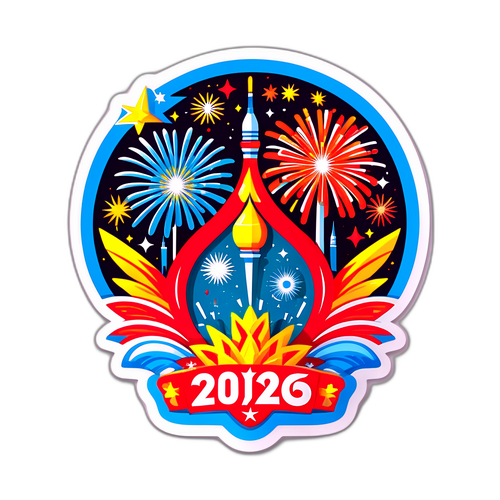 Stiker Futuristik Imlek 2026