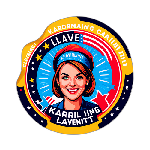 Karoline Leavitt Kampagne Sticker