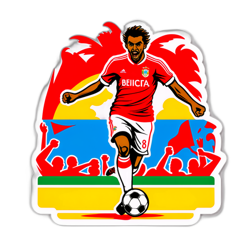 Sticker für Benfica vs. Arouca: Fußballbegeisterung