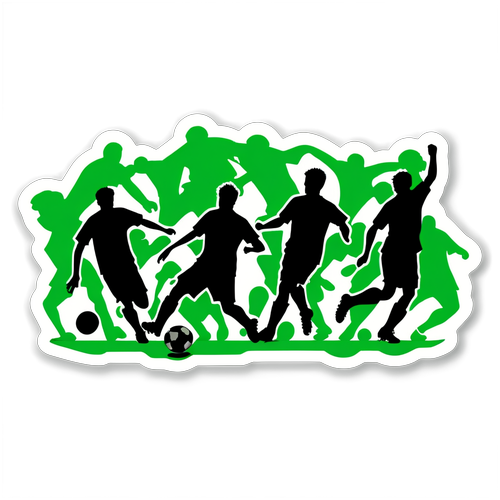 Sticker ya Mpira wa Miguu wa Moyo