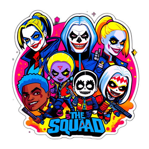 Sticker van De Suicidale Squad