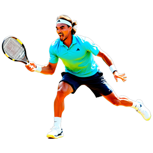 Fognini in Azione: L'Adesivo Dinamico di ATP Gstaad che Ti Farà Sentire il Brivido del Tennis!