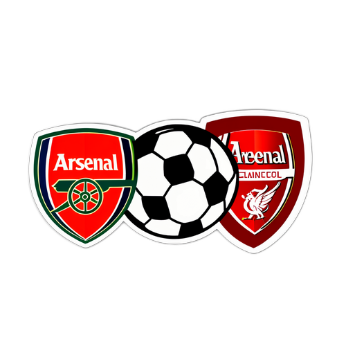 Arsenal og Liverpool Duel Sticker