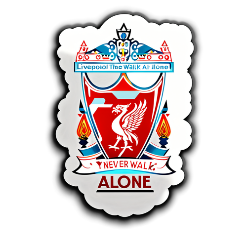 Sticker del icónico 'You'll Never Walk Alone' de Liverpool