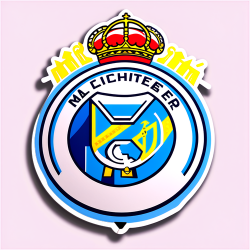 Autocollant des logos de Real Madrid et Manchester City