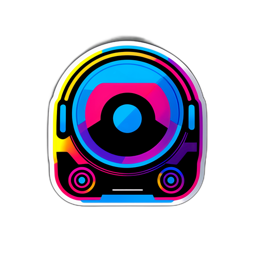 ソニーの最新技術を象徴するデザインステッカー