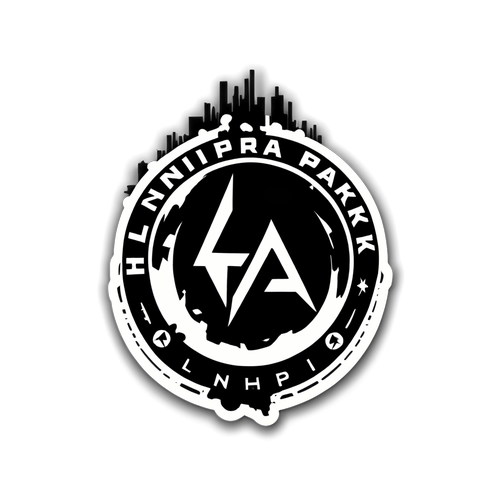 Onthul de Epiciteit: Linkin Park Logo op een Dynamische Muzikale Achtergrond!