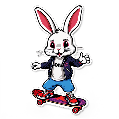 滑板兔子