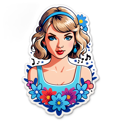 Whimsikal na Sticker ni Taylor Swift