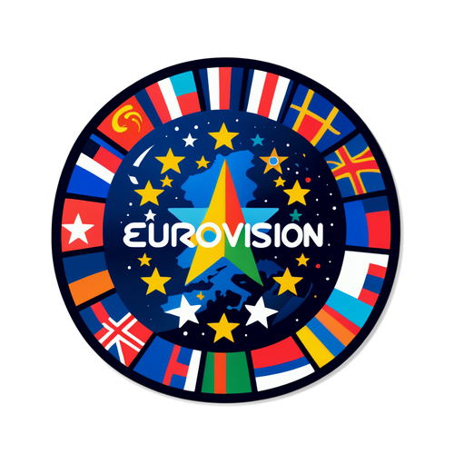 Nostalgisk Eurovision Sticker