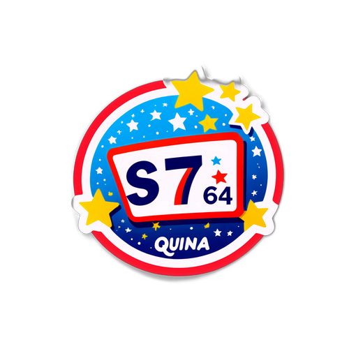 Adesivo do resultado da Quina 6774