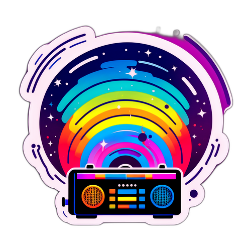 Иллюстрация радиоволн, исходящих от магнитной бури