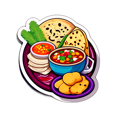 दिल्ली के स्ट्रीट फूड संस्कृति काSticker