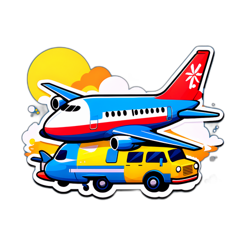 武汉街头上的搞笑飞机插图