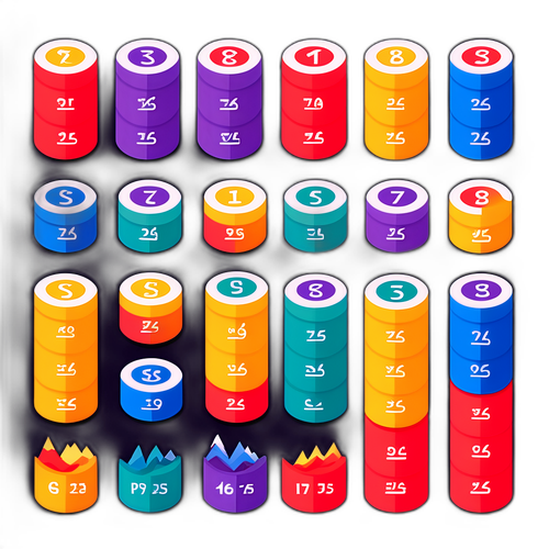 Ілюстрація, що показує етапи розрахунку пенсії з візуальними числами та графіками