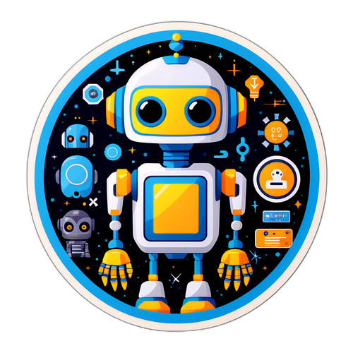 Stiker Futuristik: Evolusi Kecerdasan Buatan