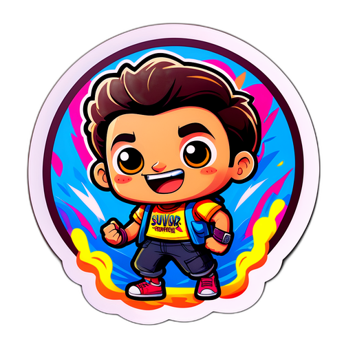 Γιο Κέι ως παιχνιδιάρικος καρτούν χαρακτήρας σε προκλήσεις Survivor