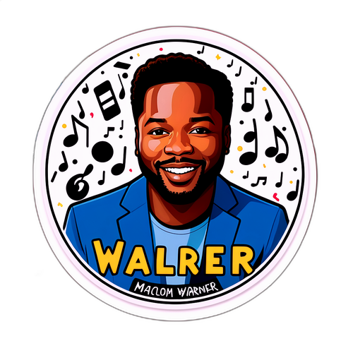 Sticker yenye ucheshi ya Malcolm Jamal Warner