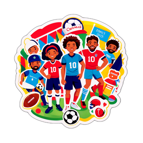 फुटबॉल फैन स्टिकर