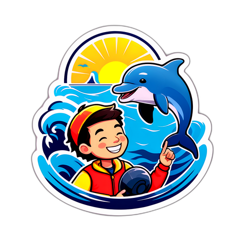 悠闲与海豚