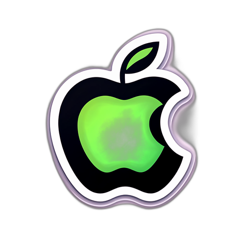 Æble Aktie Sticker