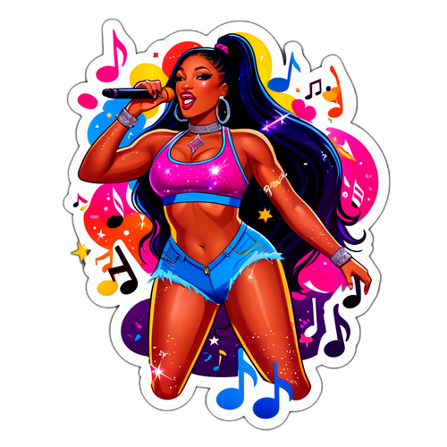 Vibrant Sticker ni Megan Thee Stallion