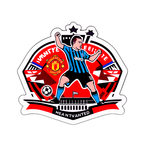 Αυτοκόλλητο Θεματικής Ποδοσφαίρου: Μάντσεστερ Γιουνάιτεντ vs Νιούκαστλ