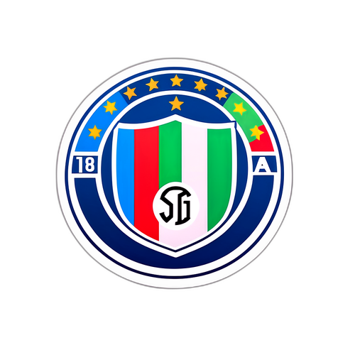 Stiker Artistik Terinspirasi dari Gaya Logo Sepak Bola Italia