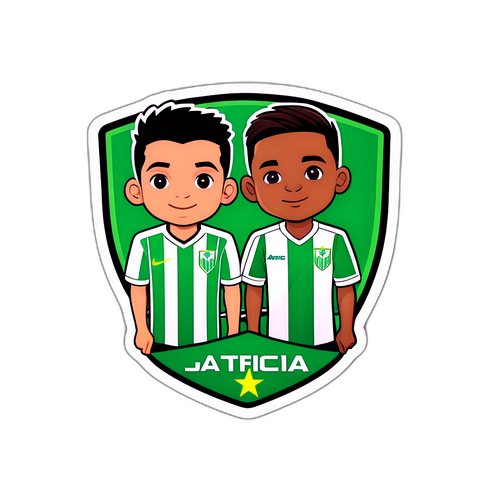 Sticker de Junior y Atlético Nacional
