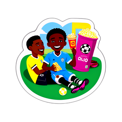 Sticker ya Eliud Owalo Akifurahia na Marafiki