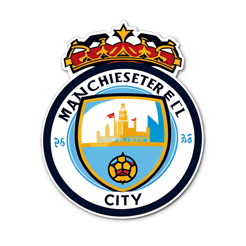 Manchester City Emblem Klistermärke