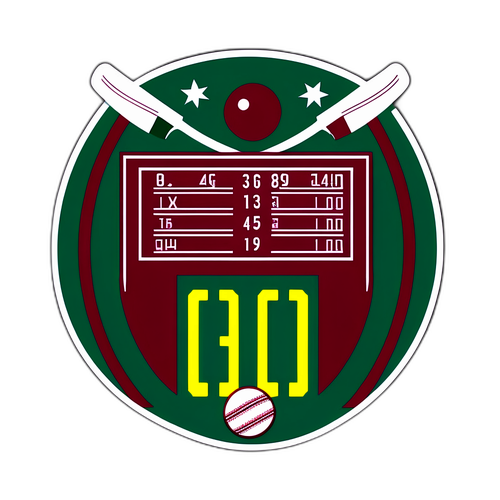 Cricket Match Scoreboard Sticker