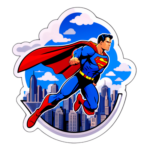 Superman na Lumilipad sa Kalangitan