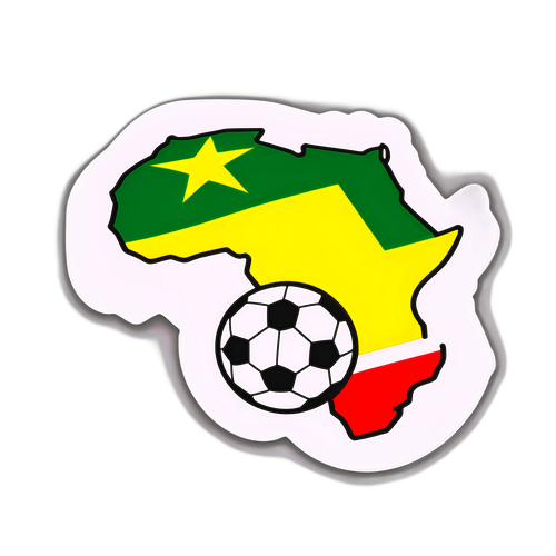 Футбол с эмблемами команд Кубка Африки