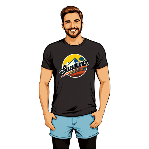 Sun-Kissed Adventures: A Summer T-Shirt Mock-Up