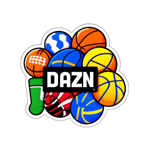 Logo DAZN dengan Elemen Sukan