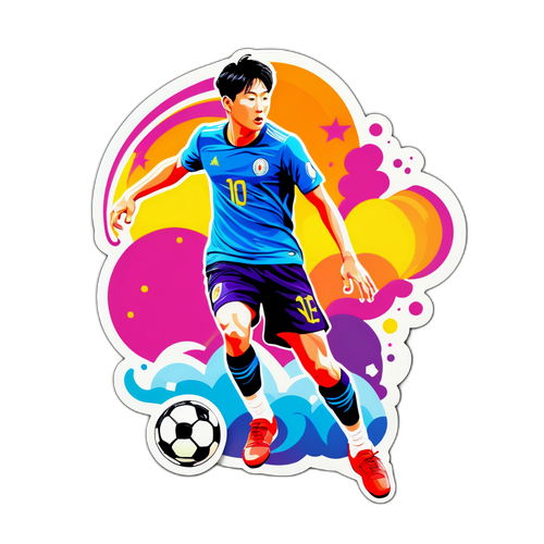 이강인 드리블 스티커