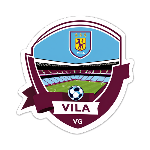 Stiker Pemandangan Padang Aston Villa