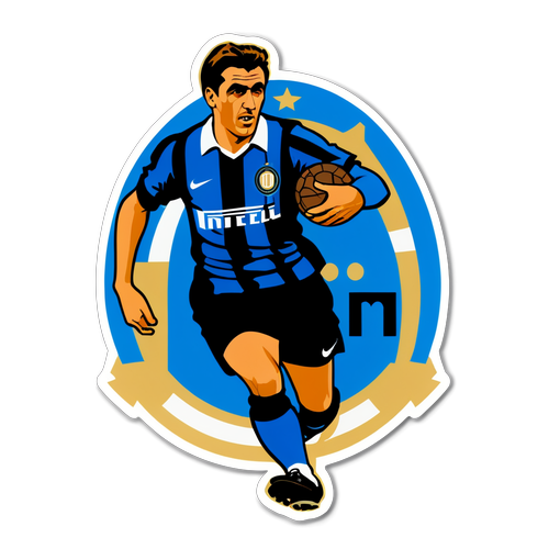 Sticker ya Inter Milan ya Mtindo wa Kale