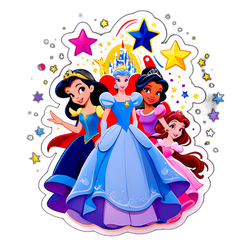 Autocollant Magique des Princesses Disney
