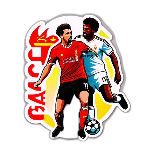 리버풀과 레알 마드리드의 라이벌리티를 상징하는 스티커