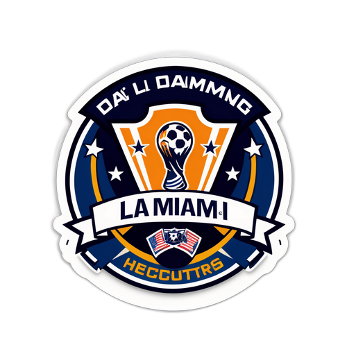 LA Miami Soccer Sticker