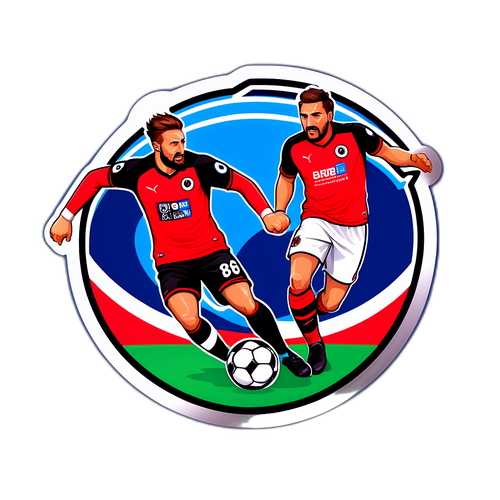 สติกเกอร์ธีมฟุตบอลของไบรท์ตัน vs บอร์นมัธ