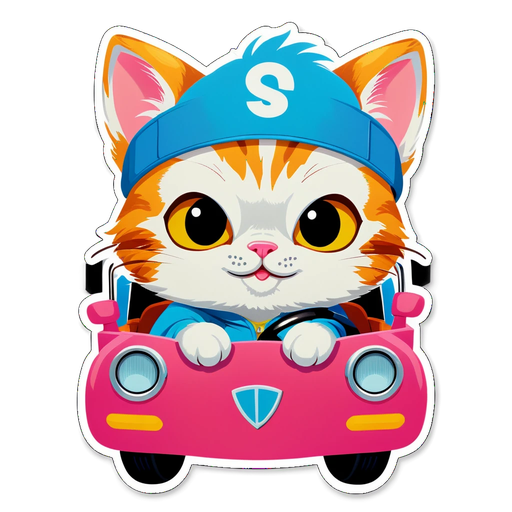 Unleash the Cuteness: This Adorable Cat in a Car Will Brighten Your Day!